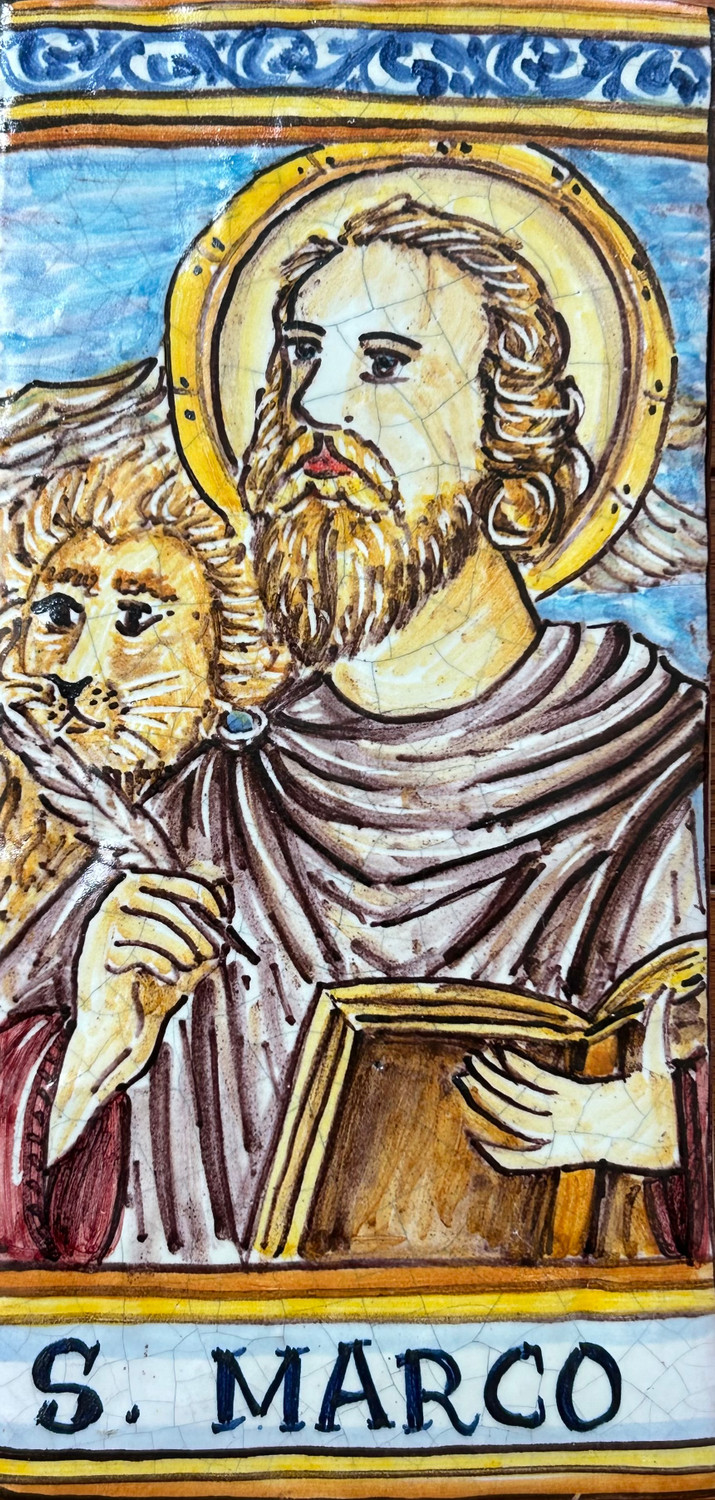 Italian Ceramic Saint Tile Mark Tile - SAN MARCO