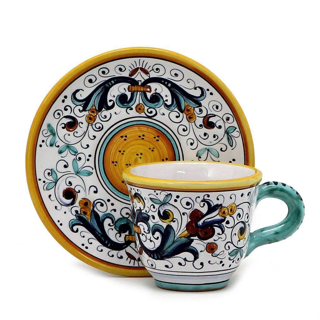 Espresso Cup & Saucer - Ricco Italian Ceramics