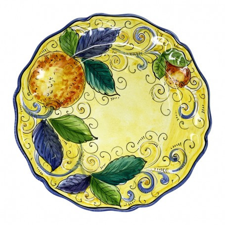 Italian Ceramic Dinner Plates Made in Italy