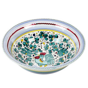 Salad Bowl - Orvieto Verde (Green) - Italian Ceramics
