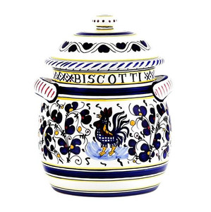 Biscotti Jar - Orvieto Blue - Italian Ceramics