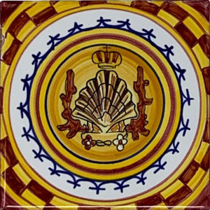 Nicchio - Palio di Siena Ceramic Tile