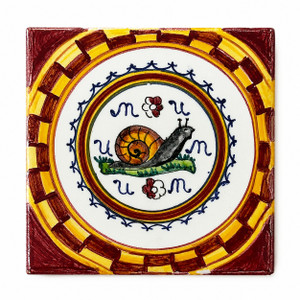 Chiocciola - Palio di Siena Italian Ceramic Tile