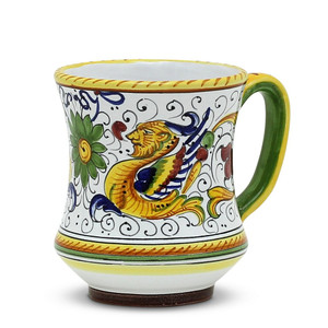Mug - Raffaellesco Conclave - Deruta - Italian Pottery Mug - Raffaellesco Conclave - Deruta - Italian Pottery