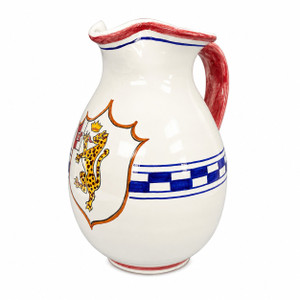 Italian Ceramic Pitcher Palio di Siena Pantera