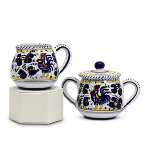 Italian Ceramic Orvieto Blue - Cream & Sugar Set Italian Ceramic Orvieto Blue - Cream & Sugar Set