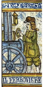 Railroader Tile -  IL FERROVIERE - Italian Ceramic Tile Railroader Tile -  IL FERROVIERE - Italian Ceramic Tile