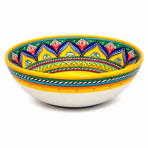 Geometrico "G" Salad Bowl - Ceramiche Sberna  - Italian Ceramic