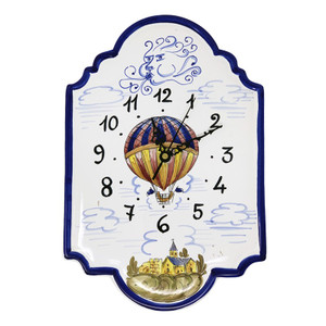 Italian Ceramic Wall Clock - Balloon - Fratelli Mari 