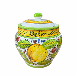 Italian Ceramic Garlic Keeper - Frutta Mista