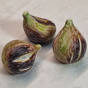 Fig - Variegated - Italian Carrara Marble Fruit Fig - Variegated - Italian Carrara Marble Fruit