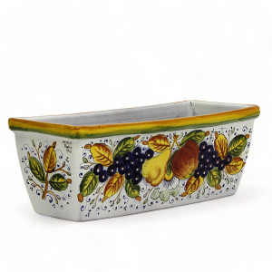Italian Ceramic Rectangular Jardiniere - Toscana - Frutta