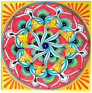 Pavoncella A - Italian Ceramic Tile
20 cm