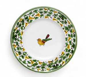 Italian Ceramic Arabesco Verde - Salad Plate