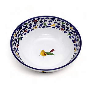 Italian Ceramic Arabesco Blue - Coupe Salad/ Pasta Bowl