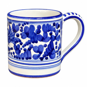Italian Ceramic Mug - Arabesco Blue - Fratelli Mari