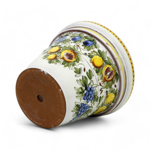 Planter - Toscana Round Tuscan Planter Conca "Frutta Fonda Miele Limoni"
