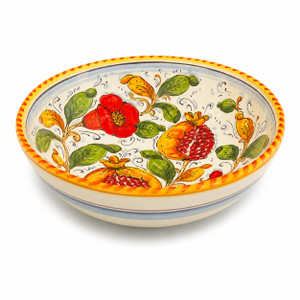 Italian Ceramic Pomegranate - Serving Bowl 12 inch - Ceramiche Borgioli