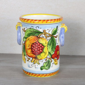 Italian Ceramic Pomegranate - Utensil Holder 