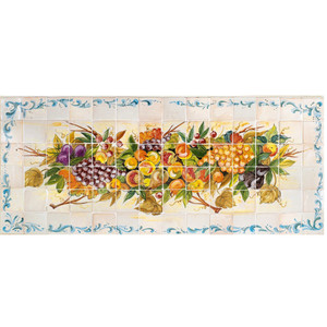 Italian Ceramic Antica Deruta - Frutta Rinascimentale - Kitchen Backsplash Wall Panel