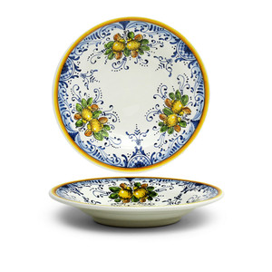 Italian Ceramic Limoncini - Pasta/Soup Rim Plate
