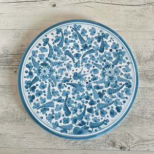 Italian Ceramic Arabesco Turchese - Cake Plate - Fratelli Mari