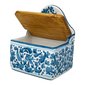 Italian Ceramic Bathroom Vanity Box - Arabesco Turchese - Fratelli Mari 