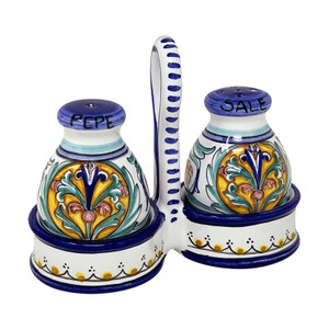 Italian Ceramic Salt & Pepper Set - Jacobi - Fratelli Mari
