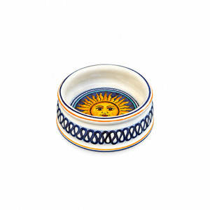 Italian Ceramic Cat Bowl - 4.75 inch - Sole - Bottega degli Artisti Italian Ceramics