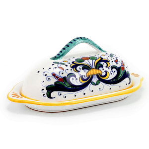 Italian Ceramic Butter Dish - Ricco Deruta