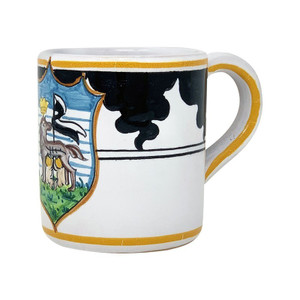 Palio di Siena Coffee Mug - Lupa - Italian Ceramics