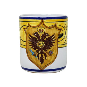 Palio di Siena Coffee Mug - Aquila - Italian Ceramics