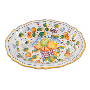Fluted Oval Bowl - Miele - Italian Ceramics