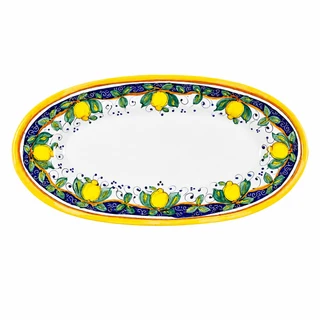 Orvieto Red - Large Oval Platter Italian Ceramics