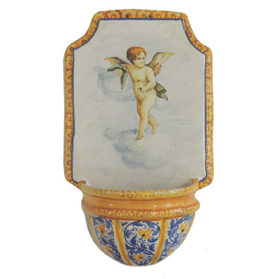 Italian Ceramic Holy Water Font 8