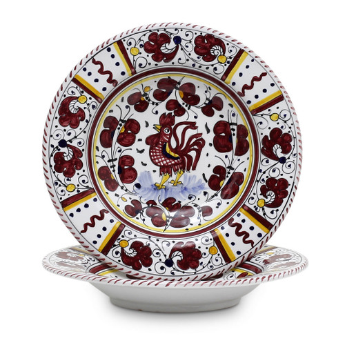 Pasta Bowl - Orvieto Red - Italian Ceramics