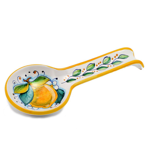 Italian Ceramic Spoon Rest Lemons