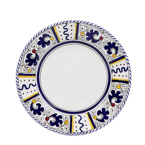 Italian Ceramic Orvieto Blue White Center - Salad Plate 
