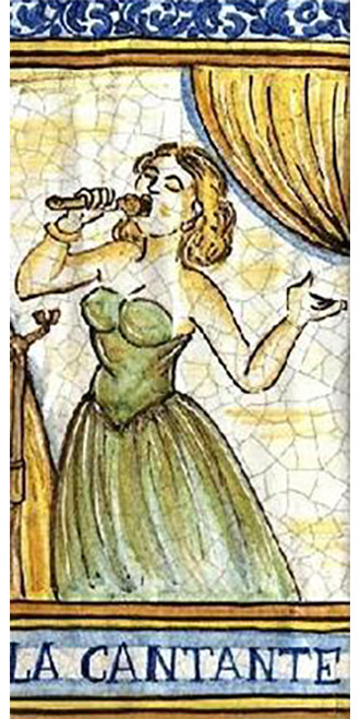 Singer - Female - Tile -  LA CANTANTE - Italian Ceramic Tile