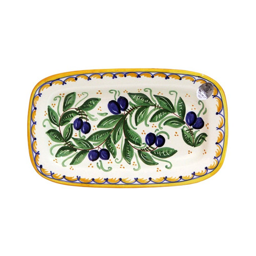 Italian Ceramic Olives - Rectangle Platter Olives - Fratelli Mari