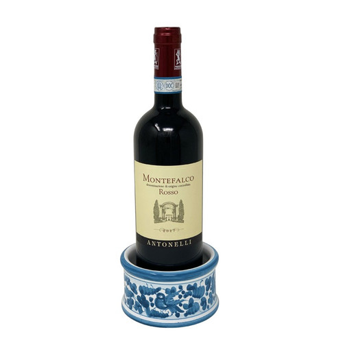 Italian Ceramic Wine Coaster - Arabesco Turchese - Fratelli Mari 