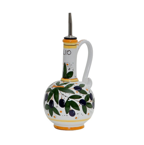 Italian Ceramic Olive Oil Bottle - Oliva