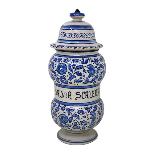 Seme de Lino (Flaxseed) - Apothecary Jar - Fratelli Mari - Italian Ceramic