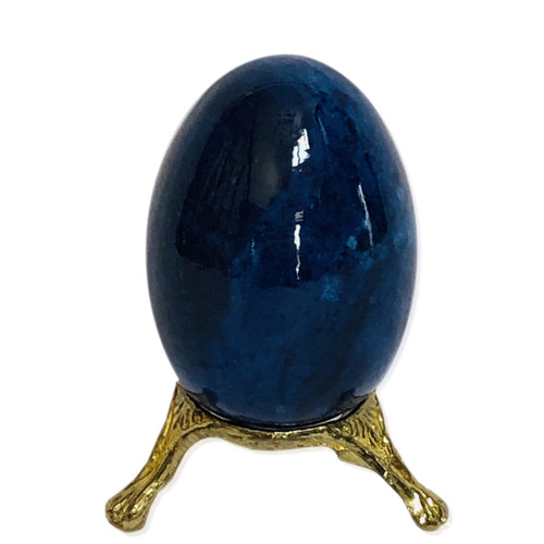 Italian Alabaster Egg Blu