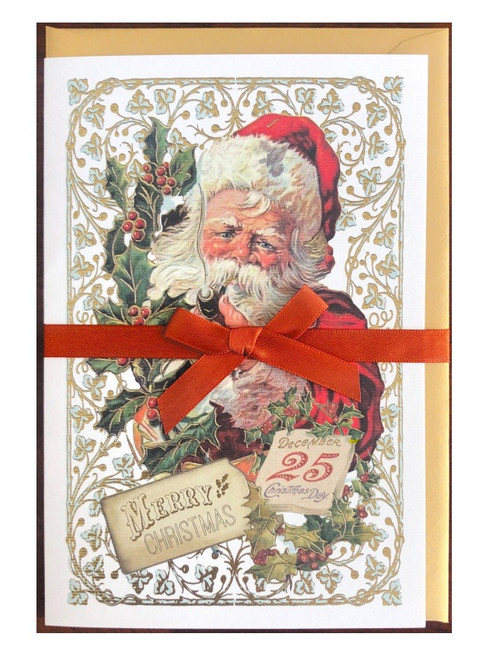 Christmas Cards Box of 10 - Jolly St. Nick - Rossi 1931 Italian Stationery