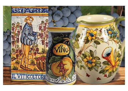 Italian Pottery Wine Lovers