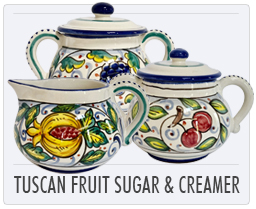 Tuscan Fruit Sugar & Creamer