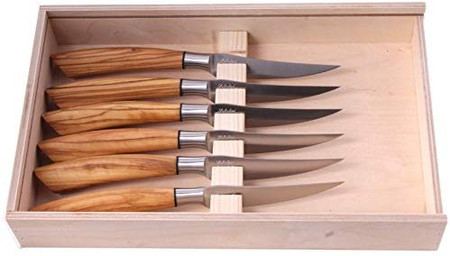 Sabre Lavandou Olive Wood Steak Knife Set / 4pc + sett – One Mercantile /  Sett