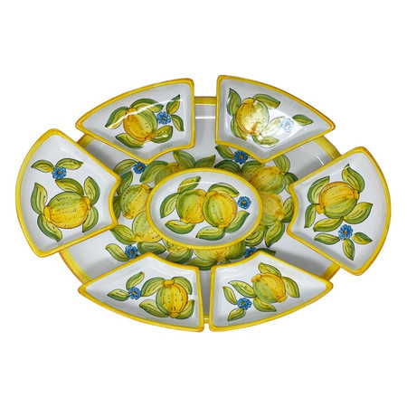 Italian Ceramic Antipasti Tray - Taormina - Fratelli Mari