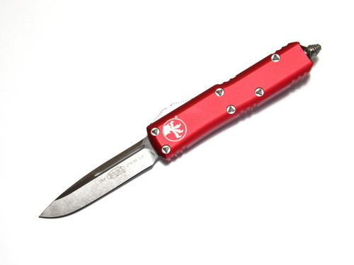 Microtech UTX-85 S/E Stonewash Standard Red